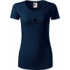 Karate EKG - Dámske tričko z organickej bavlny Origin (GOTS) - 2XL ( Tmavomodrá (veľmi tmavá - skoro čierna) )