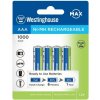 Westinghouse nabíjacie mikrotužková batéria AAA - 4 kusy