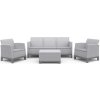 KETER SCANDI FORMA 3 SEATERS SET - Ash grey/Storm grey