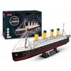 CUBICFUN Svietiace 3D puzzle Titanic 266 dielikov
