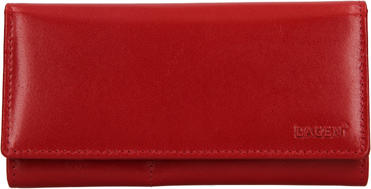 Lagen dámska kožená peňaženka V 2102 B červená