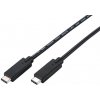 C-TECH CB-USB32-20B USB 3.2, Type-C (CM/CM), PD 100W, 20Gbps, 2m, černý