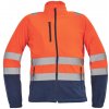 Cerva Sevilla Pánska HI-VIS fleecová bunda 03460002 oranžová/navy 3XL