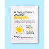 APLB Retinol Vitamin C Vitamin E Sheet Mask Látková pleťová maska 25 ml 1 ks