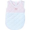 Petitcollin Spací pytel růžovo-bílý (pro panenku 36-40 cm)