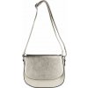 PAOLA dámska crossbody koženková kabelka Strieborná