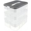Kruzzel 25757 Úložný box na stavebnici, 22 l, 3 patra