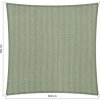 Shadow Comfort Slnečný Štvorec shadow 3,6 x 3,6 m Farba: Moonstone zelená