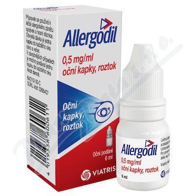 Allergodil očná instilácia int.opo.1 x 6 ml