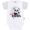 Kojenecké body s krátkým rukávem New Baby Panda Barva: Šedá, Velikost: 80 (9 - 12m)