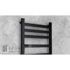 Regnis LOX DUO, vykurovacie teleso 530x1160mm, 698W, čierna matná, LOXDUO1190/540/D500/BLACK
