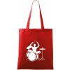 Bicie bubeník - Taška bavlnená - 42 x 38 cm ( Červená )