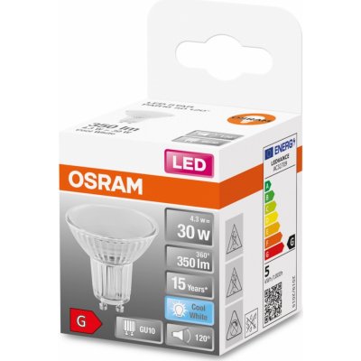 Osram LED žiarovka STAR, GU10, 4,3W, neutrálna biela