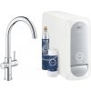 Stojanková kuchynská batéria Grohe Blue strieborná