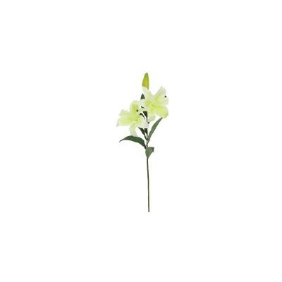 Autronic Lilie 3 květy, barva bílo-zelená. Květina umělá. NL0021 GR