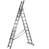 Rebrík SP DP 3x11, Alu, EN 131 max. 6,36 m, BASIC