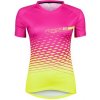 Dres Force MTB ANGLE dámsky krátky rukáv, ružovo-fluo veľkosť produktu XL