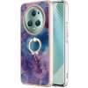 Gumený kryt Marble Ring na Honor Magic5 Pro - Purple 016