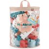 Stavebnica v taške Pink Bag BB Abrick Écoiffier 60 kociek od 12 mes