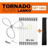 TORNADO CLASIC LANKO rotačná komínová kefa čistič komína set 10 m + darček vak zadarmo