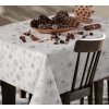 Sviatočný obrus DU4-120x140 svetlosivá