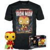 Funko Pop! & Tee : Marvel - Iron Man Vinyl Figure - T-Schirt L