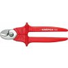 Káblové nožnice 260 mm KNIPEX 95 06 260 - 1000V. Chrómované, viaczložkové objímky VDE 95 06 230