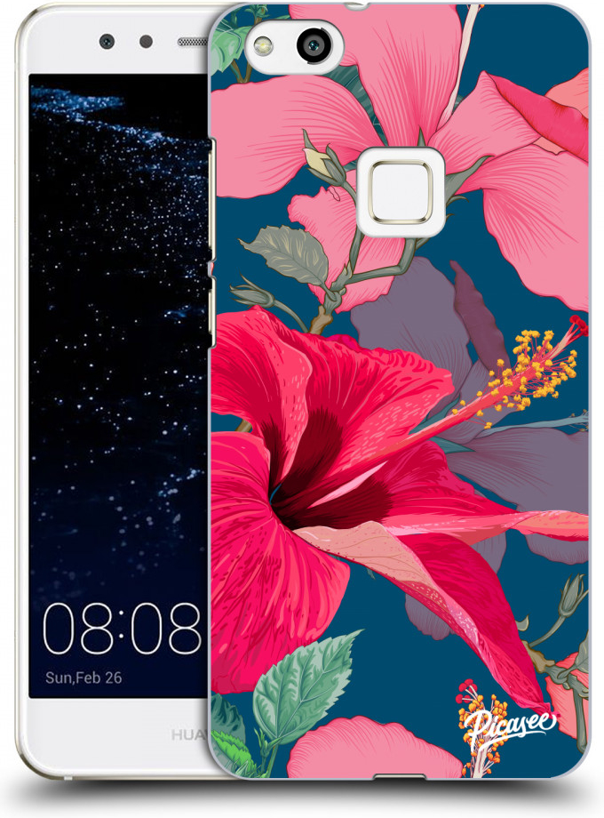 Púzdro Picasee silikónové Huawei P10 Lite - Hibiscus čiré