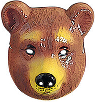 Plastová maska Medveď