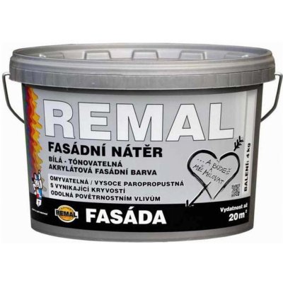 BARVY A LAKY TELURIA REMAL FASADA - fasádna farba - biela - 4 Kg