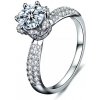 Strieborný prsteň Royal Fashion HA-XJZ012-SILVER-MOISSANITE-ZIRCON Veľkosť: 5 (EU: 49-50)
