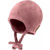 STERNTALER Čiapka na zaväzovanie plyš podšitá ružová dievča veľ. 43 cm - 5-6 m