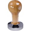 Buna café tamper, čerešňa, lak, 58.35 mm, nerez lesk, konvexný
