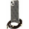 Guess IML 4G Printed Crossbody iPhone 15, Hnedé