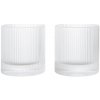 Ferm Living Poháre Ripple Tumbler Clear – set 2 ks