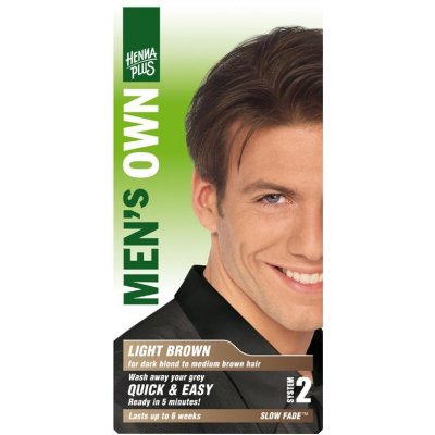 HennaPlus prírodná farba na vlasy pre mužov Men Own svetlo hnedá