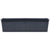Prosperplast truhlík s miskou Ratolla Case Antracit 48,9 cm