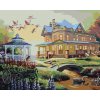 Zuty – Maľovanie podľa čísel – Dom s altánkom a západ slnka (D. Rusty Rust), 40 × 50 cm, plátno 8596530183440