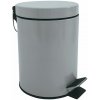MSV pedálový odpadkový kôš Unis, svetlosivý, oceľ, 3 l