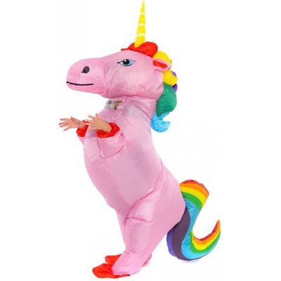 Nafukovací deti Pink Unicorn with rainbow tail HRAbz25273