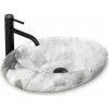 REA - Umývadlo na dosku Roxy B Stone L. 49x31 šedej REA-U6651