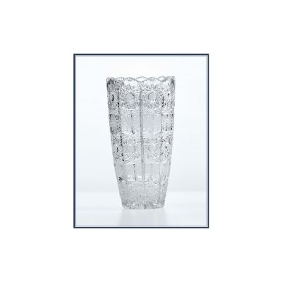 SKLO-KRIŠTÁL Poprad, Ručne brúsená krištáľová váza 25,5 cm od 64,6 € -  Heureka.sk
