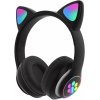 Verk 04116 Bezdrôtové slúchadlá Cat s labkou Bluetooth 5.0 čierne