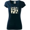Tachometer 70 - Dámske tričko Pure - XS ( Tmavomodrá (veľmi tmavá - skoro čierna) )