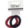 Eurostil 2 Twisted Elastic Rubber Band - gumička do vlasov, 2ks VÝPREDAJ: 07459 červená a modrá