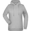 James & Nicholson Mikina JN 795 s kapucí, dámská COT02079503413-grey heathe 3XL Melír šedá