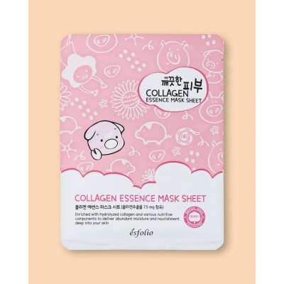 Esfolio Pure Skin Collagen Essence Mask Sheet Vysoko koncentrovaná kolagenová textílna maska 25 ml