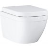 Grohe Euro Ceramic závesné WC 49 Compact Rimless, Triple Vortex + sedátko SoftClose, alpská biela 39693000