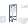 Geberit Duofix - Set predstenovej inštalácie, klozetu Oudee Vortex a dosky softclose, tlačidlo Sigma20, biela/chróm SANI11CA3185B