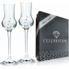 Pohár štamprlík na stopke Grappa CRYSTALS 70ml, sada 6 ks KLC